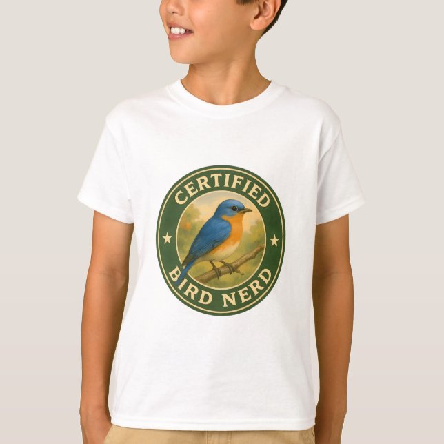 Vintages Abzeichen von Eastern Bluebird T-Shirt (Vorderseite)