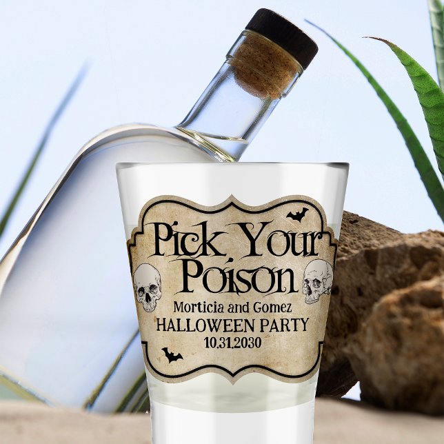 Vintages Adult Halloween Personalisierte Apotheke Schnapsglas (Von Creator hochgeladen)