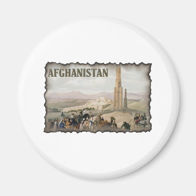Vintages Afghanistan Magnet (Vorne)