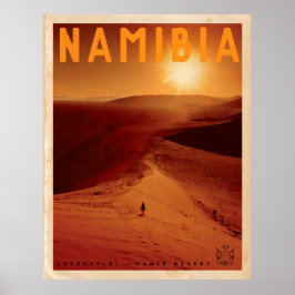 Vintages African Sunset Travel Poster