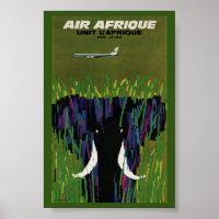 Vintages afrikanisches Reiseplakat