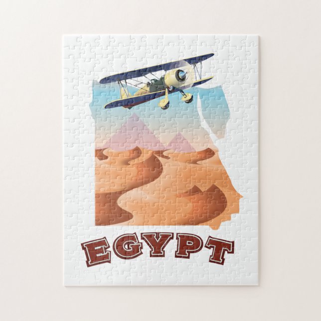 Vintages Ägypten Karte Reiseplakat (Vertikal)