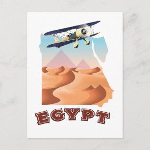 Vintages Ägypten Karte Reiseplakat