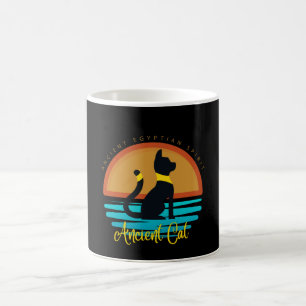 Vintages ägyptisches Cat T-Shirt Kaffeetasse