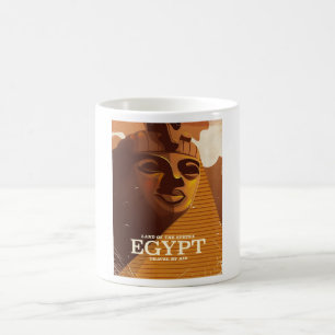 Vintages ägyptisches Urlaubsposter Kaffeetasse