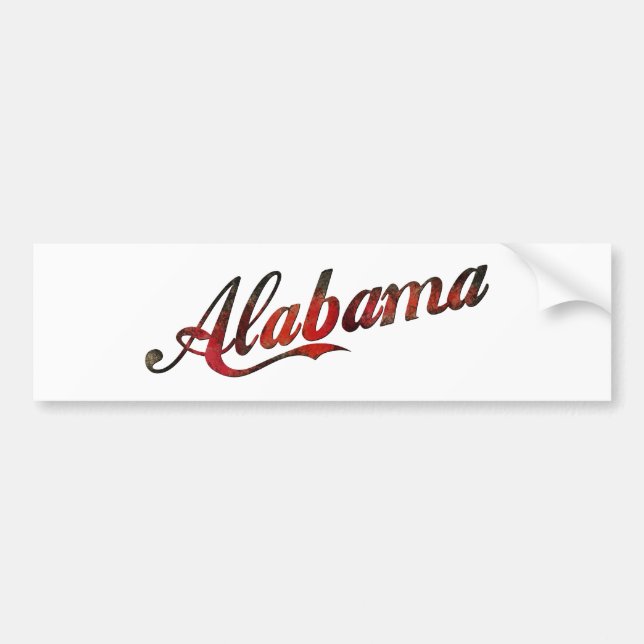 Vintages Alabama Autoaufkleber (Vorne)
