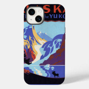 Vintages Alaska-Reiseplakat, Atlin und Yukon Case-Mate iPhone 14 Hülle