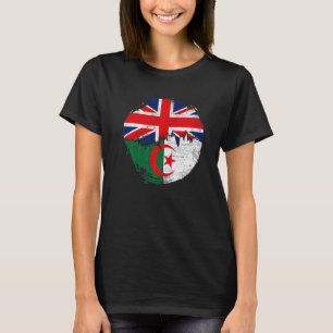 Vintages Algerien mit britischen Flaggenrooten Alg T-Shirt