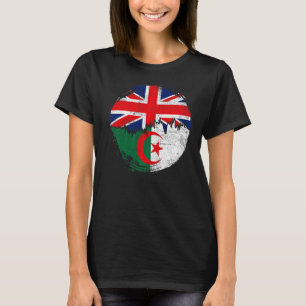 Vintages Algerien mit britischen Flaggenrooten Alg T-Shirt