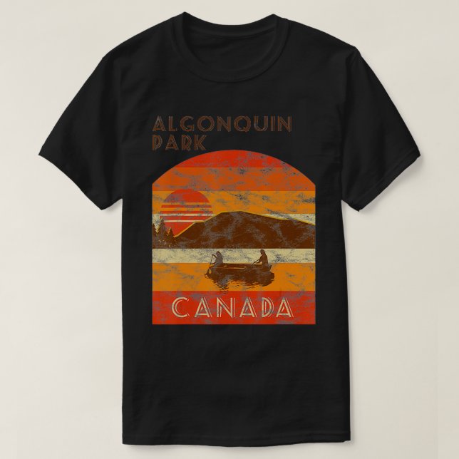 Vintages Algonquin Park Grafikgeschenk T-Shirt (Design vorne)