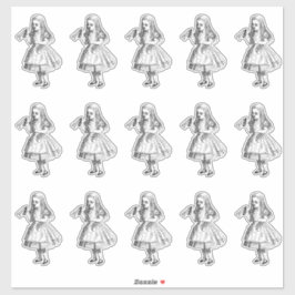 Vintages Alice Drink Aufkleber