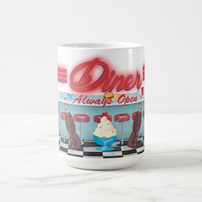 Vintages All American Diner Kaffeetasse (Mittel)