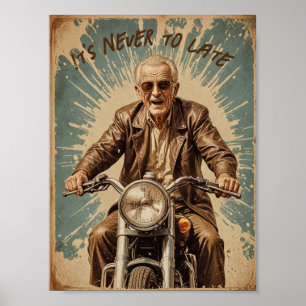 Vintages Alt-Biker Poster