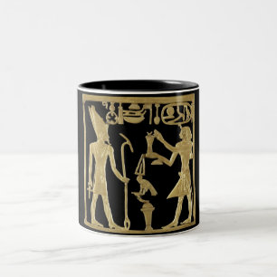 Vintages altes Ägypten Zweifarbige Tasse