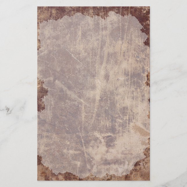 Vintages altes Scratched Stationery Briefpapier (Vorderseite)