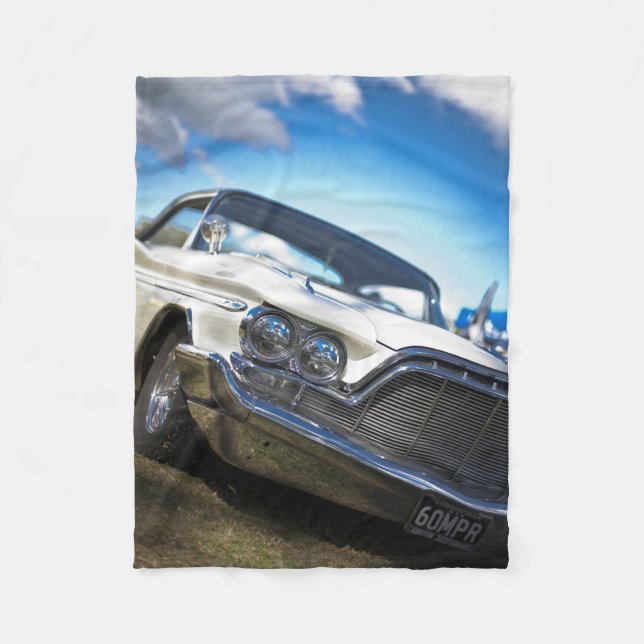 Vintages Altfahrzeug Fleecedecke (Vorderseite)