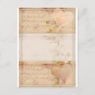 Vintages, altmodisches Design Postkarte