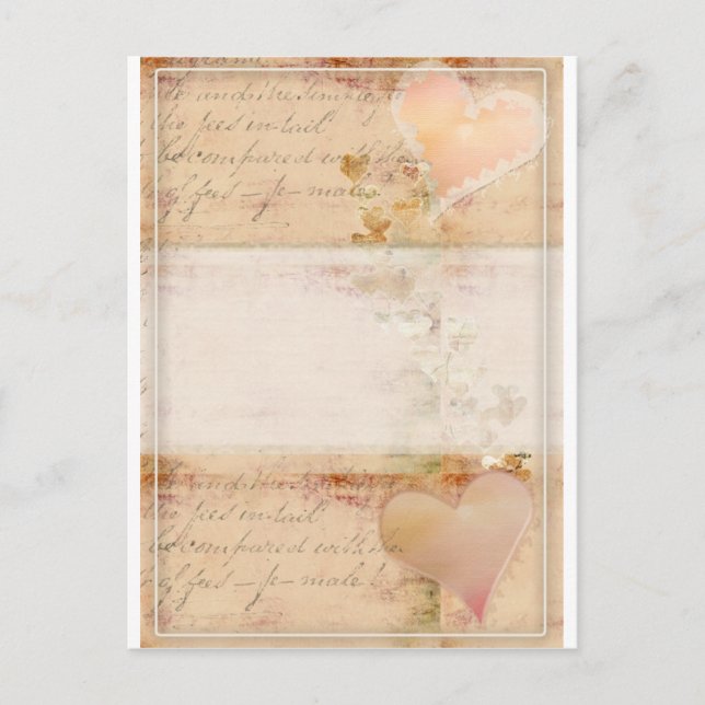 Vintages, altmodisches Design Postkarte (Vorderseite)