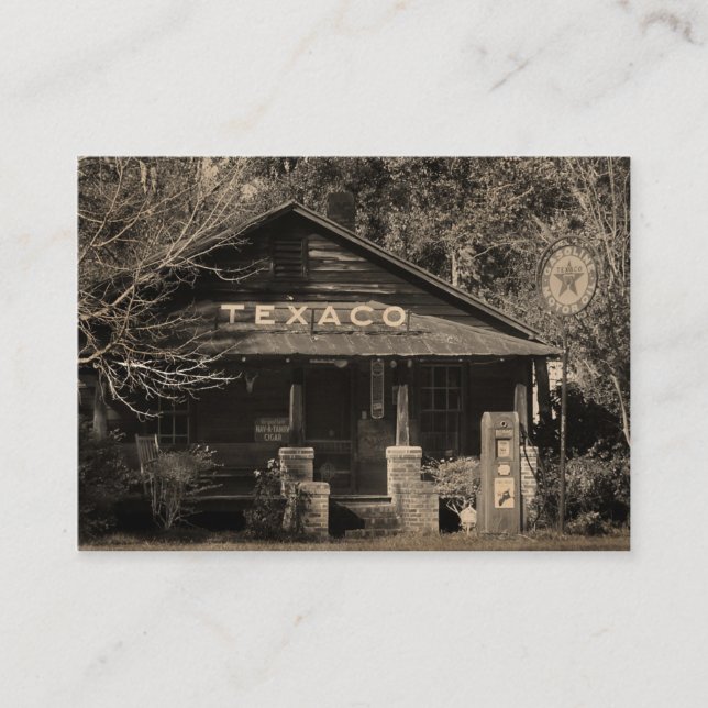 Vintages Americanatexaco-Foto ATC Visitenkarte (Vorderseite)