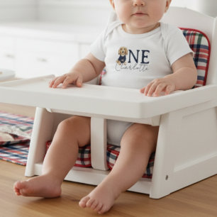 Vintages Amerika Karierte Dackel Erster Geburtstag Baby Strampler