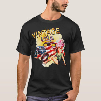 Vintages Amerika LKW und schwul phantastisch T-Shirt