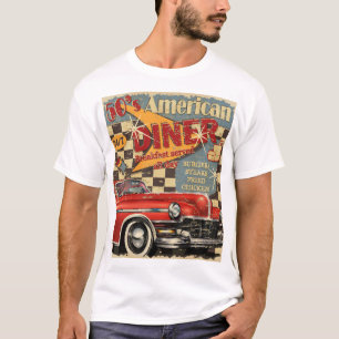 Vintages amerikanisches Diner-Poster: Retro-Stil T-Shirt