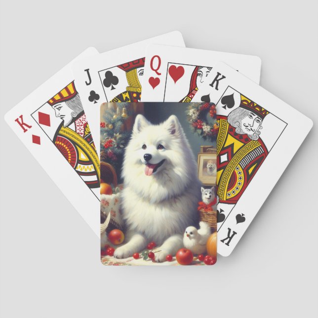Vintages amerikanisches Eskimogemälde Spielkarten (Rückseite)