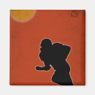 Vintages amerikanisches Fußballgeschenk Magnet