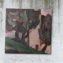 Vintages amerikanisches Kunstwerk Landschaftsbild