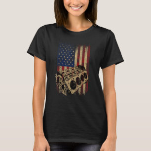 Vintages amerikanisches Retro Auto Engineer Auto T-Shirt