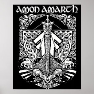 Vintages AMON Amarth Design für Lüfter Lover Poster
