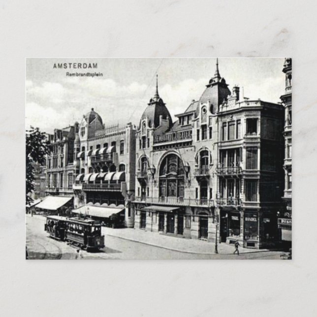 Vintages Amsterdam Postkarte (Vorderseite)