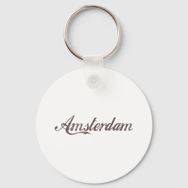 Vintages Amsterdam Schlüsselanhänger (Vorderseite)