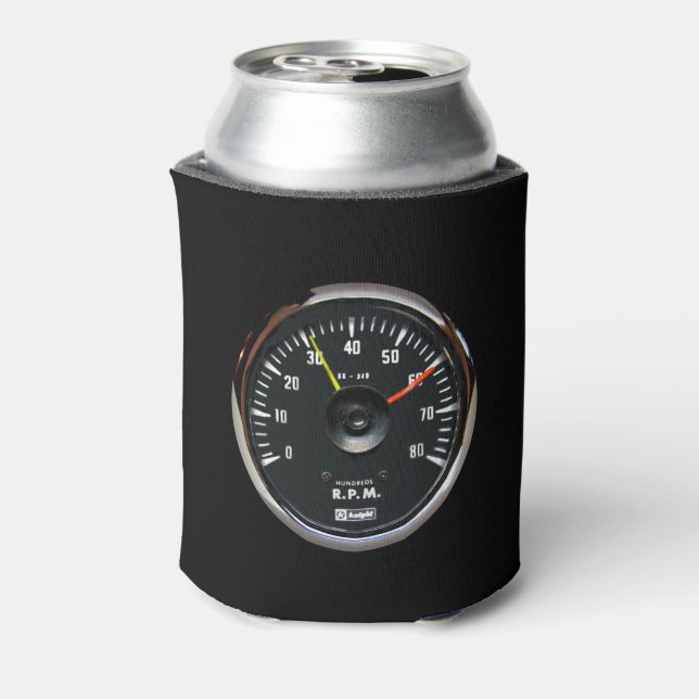 Vintages Analog Auto Tachometer kann Cooler trinke Dosenkühler (Kanne Rückseite)