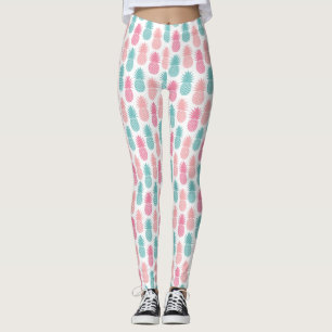 Vintages Ananas-Muster Leggings