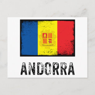 Vintages Andorra Postkarte
