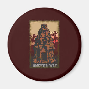 Vintages Angkor Wat Magnet