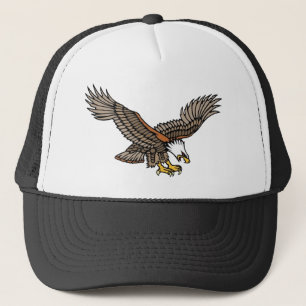 Vintages Angry Eagle Tattoo Art Truckerkappe