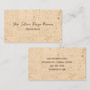 Vintages antikes Beige Landhaus Grunge Visitenkarte