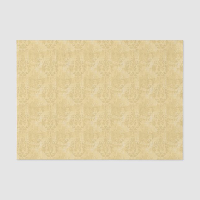 Vintages antikes Goldschmuckmuster Seidenpapier (Vorderseite)