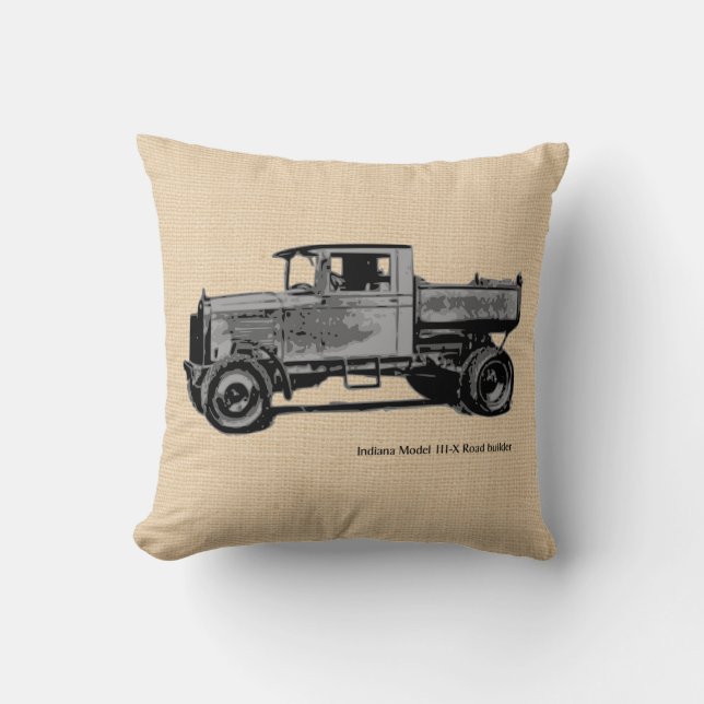 Vintages antikes Kfz-Kissen Kissen (Vorderseite)