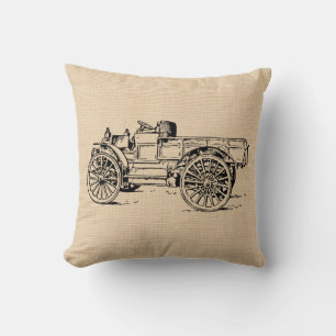 Vintages antikes Kfz-Kissen Kissen