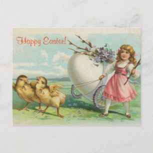 Vintages antikes Ostern Feiertagspostkarte