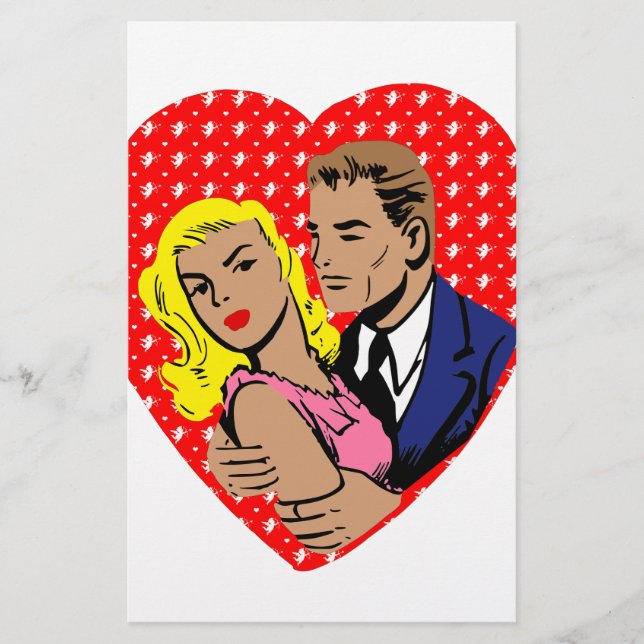 Vintages Antivalentin Briefpapier (Vorderseite)