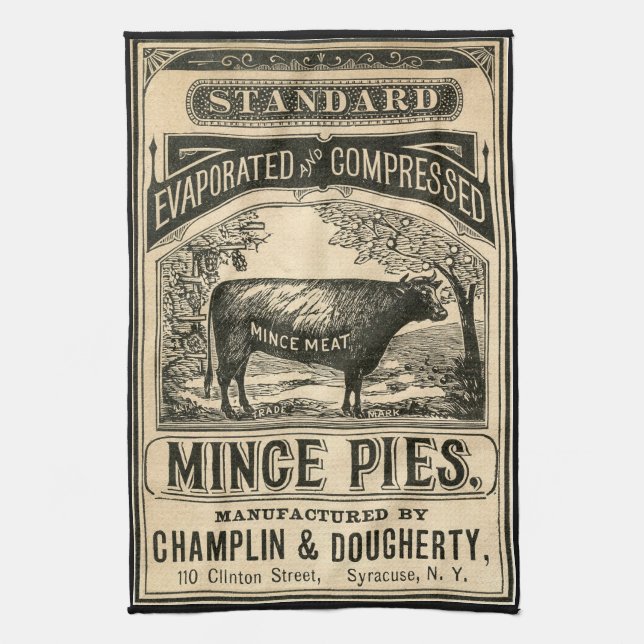 Vintages Anzeige-Küchen-Tuch Handtuch (Vertikal)