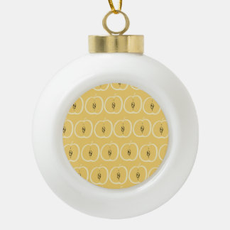 Vintages Apple-Muster: Hintergrundbild. Keramik Kugel-Ornament