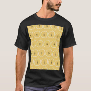 Vintages Apple-Muster: Hintergrundbild. T-Shirt