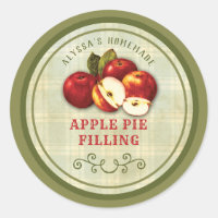 Vintages Apple Pie Canning Label