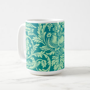 Vintages Aqua Pattern Art Tassen Cup