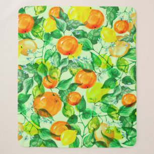  Vintages Aquarellmuster - Lemon Zweig mit fl Sherpadecke